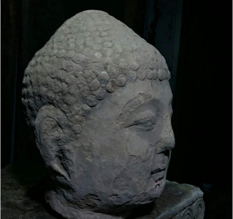 唐代佛像图片,古代石雕佛像,石雕佛头艺术