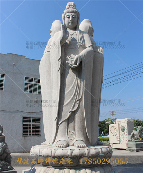 寺庙石雕观音