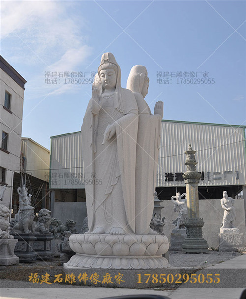 寺庙石雕观音