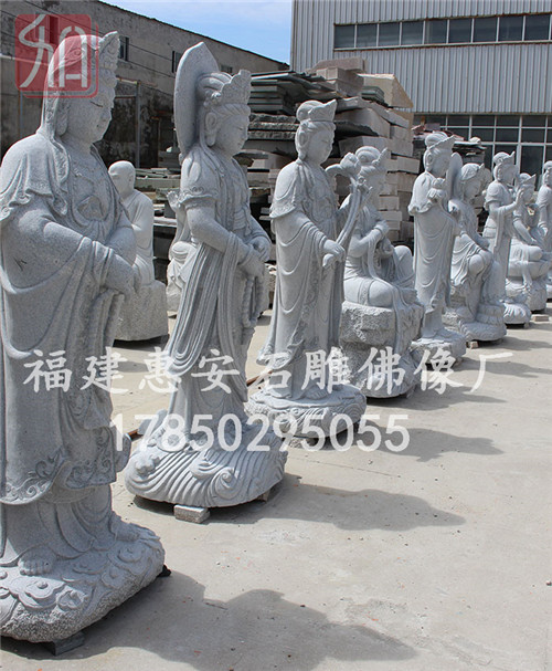 石雕佛像观音,三十三石雕观音像,广西观音石头雕像