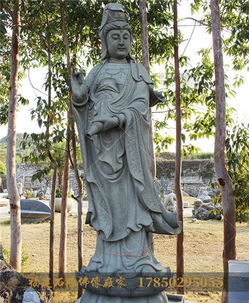 青石滴水观音石雕,石雕观音图片