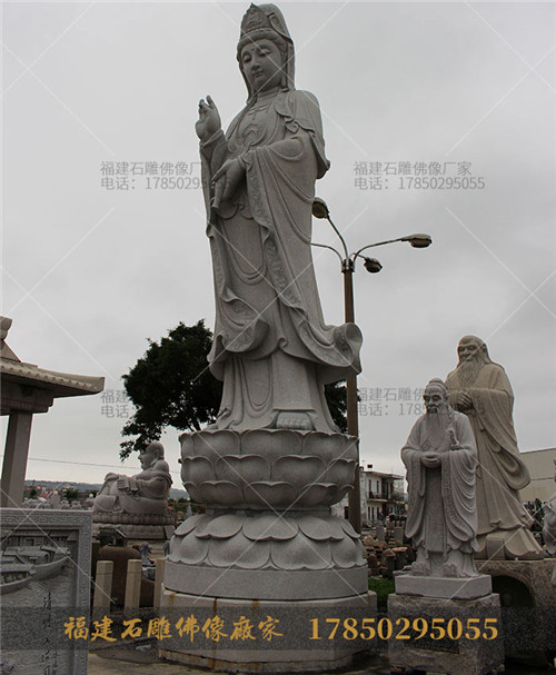古代石雕滴水观音