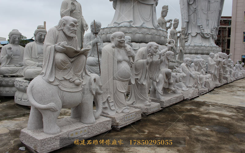 福建石雕十八罗汉