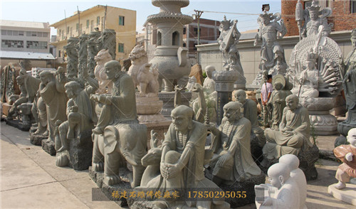 18罗汉石雕生产厂家
