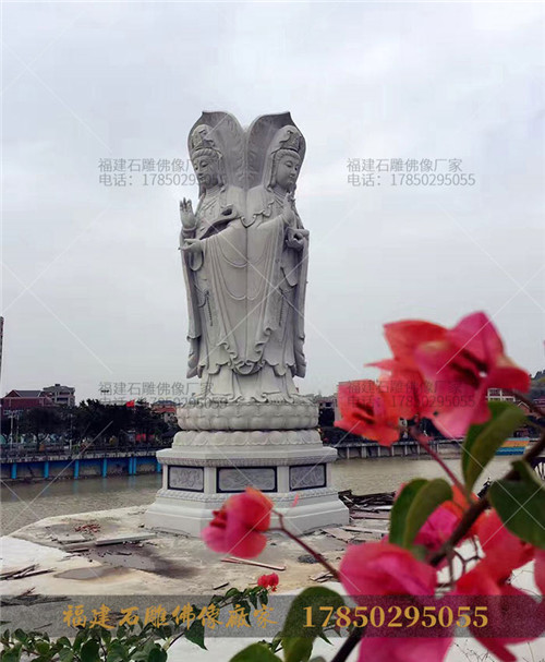 大型石雕观音菩萨像